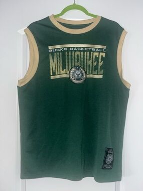 Milwaukee Bucks Giannis #34 Jersey Green Men’s Green Sleeveless Basketball Tank